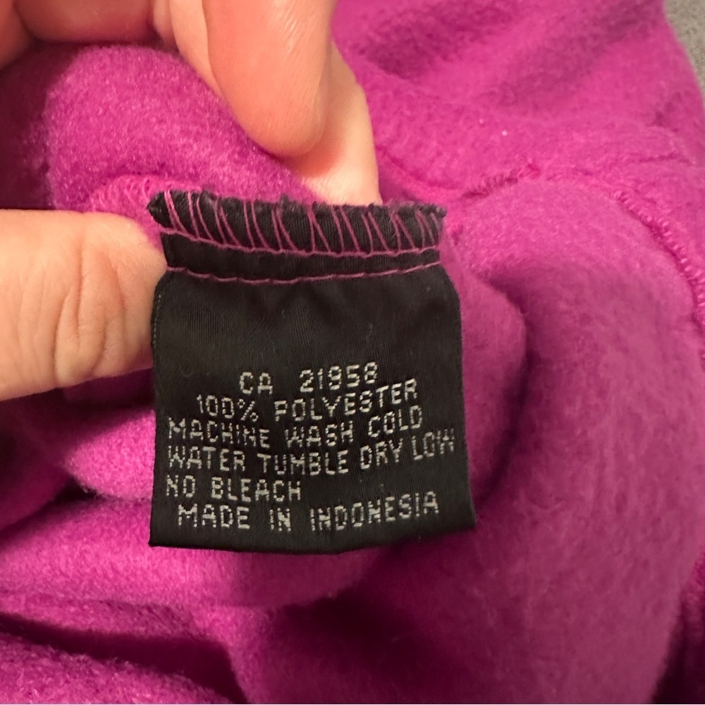Discovery Bay Adventure Wear Vintage Fleece Purple Sweater Size Large Women’s - Picture 13 of 13